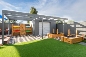 utility room mud kitchen and garden beds