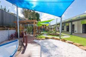 childcare sandpit and boat