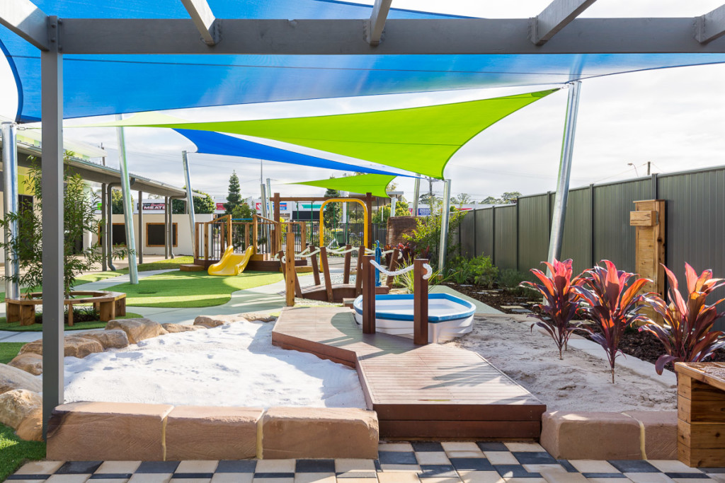 Childcare centre junior playscape sandpit