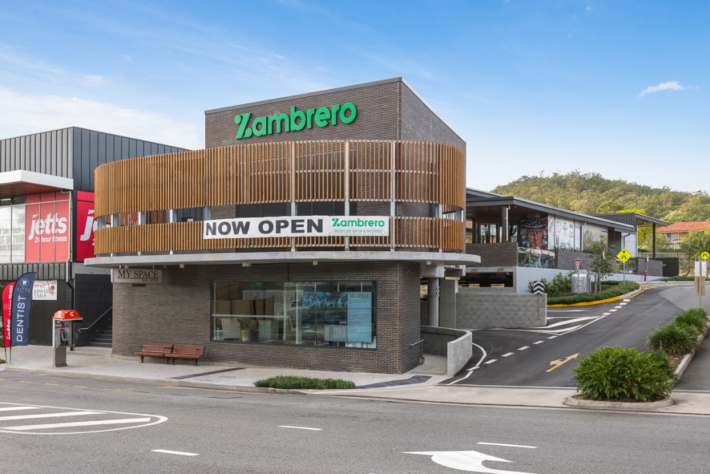 Zambrero building on road corner