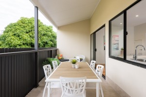 Townhouse patio entertaining